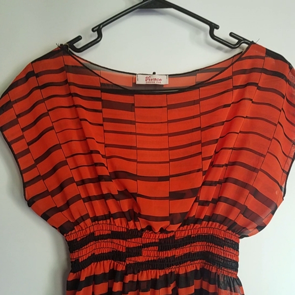 vivace Tops - Vivace Sheer Stripes Top S NWOT